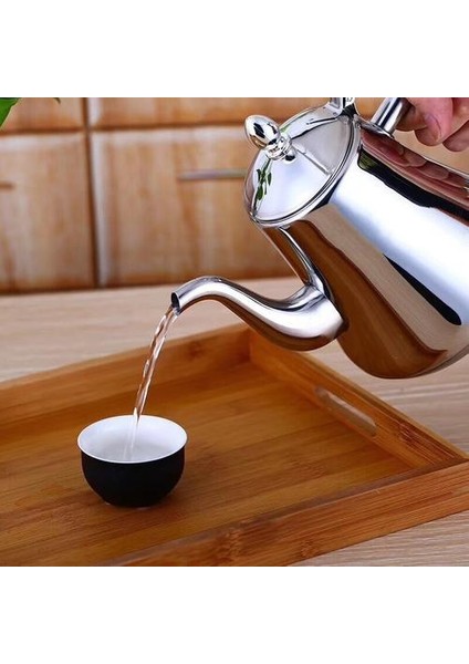 1l Paslanmaz Çelik Kalınlaşmak Çay Tea Demlik Filtre Çiçek Demlik Restoran Süzgeç ile Indüksiyon Ocak Fırın Kettl | Çaydanlıklar modelleri