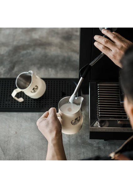 1 Adet Kahve Köpük Sürahi Süt Kabı Barista Zanaat Frother Fincan Espresso Süt Köpürme Aracı Çanta