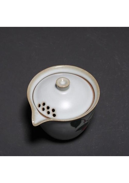 150 ml Vintage Ru Fırın Porselen Gaiwan Seramik Çin Kung Fu Çay Seti Çaydanlık Çay Saç Töreni Aksesuarları Çay Potu Tureen | Çay Tureen