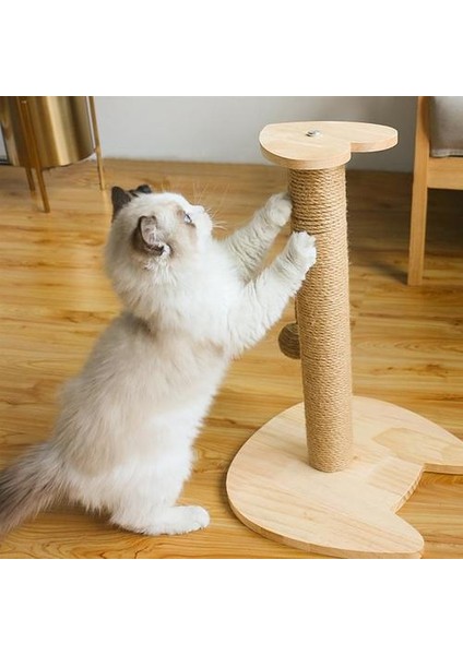 Kedi Scratcher Pençe Kalemtıraş Aşınmaya Dayanıklı Sisal Katı Ahşap Kedi Malzemeleri