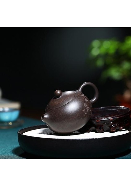 Yixing Çay Potu Mor Kil Filtresi Xishi Çaydanlık Güzellik Su Isıtıcısı Ham Cevheri El Yapımı Çay Seti Özelleştirilmiş Otantik Kravat Guanyin 170ML | Çaydanlıklar