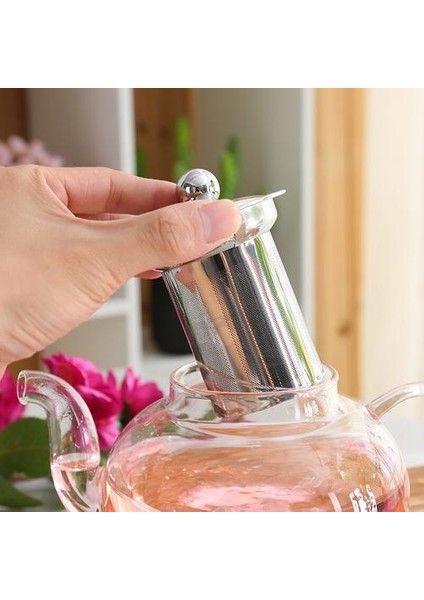 Şeffaf Cam Demlik Cam Çaydanlık Çay Paslanmaz Çelik Filtre Demlik Kapağı Modern Çay Potu Aracı Kettle Teaware 600ML | Çaydanlıklar(Yurt Dışından)