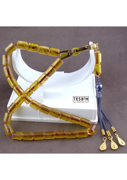 Kesme Model Sıkma Kehribar Tesbih