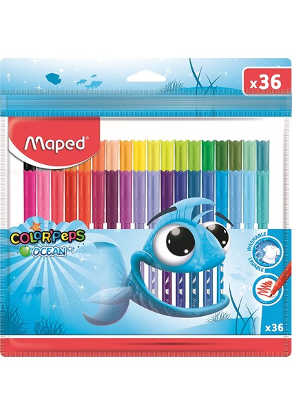 Maped Color Peps Ocean Keçeli M 36'lı Set