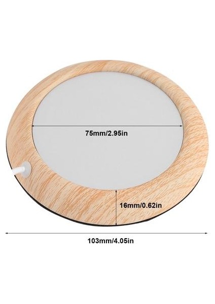 USB Ahşap Tahıl Fincan Isıtıcı Isı Içecek Kupa Mat Içecek Tutun Sıcak Isıtıcı Kupalar Coaster (Yurt Dışından)