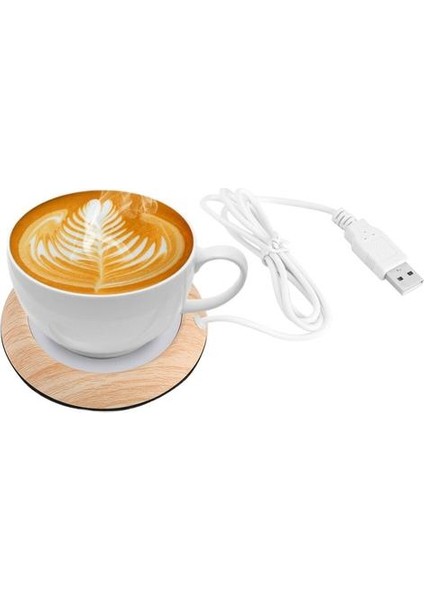USB Ahşap Tahıl Fincan Isıtıcı Isı Içecek Kupa Mat Içecek Tutun Sıcak Isıtıcı Kupalar Coaster (Yurt Dışından)