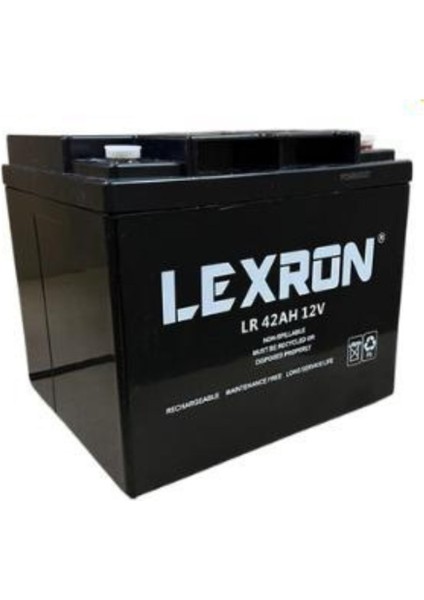 N&D Lighting Lexron 12 Volt 42AH Amper Solar Sistem ve Elektrikli Araç Jel Akü