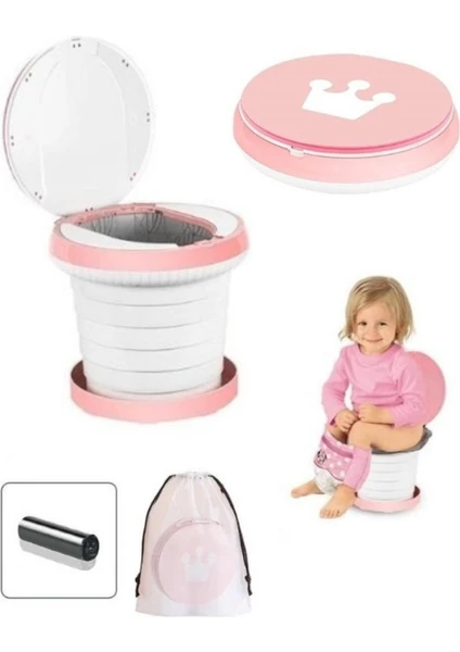 Mooie Baby's Katlanabilir Çocuk Tuvaleti Plus, Çok Fonksiyonlu Alıştırma Tuvaleti, Carry Potty , Taşınabilir Lazımlık