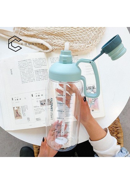 Puni 1600 ml. Taşınabilir Plastik Spor Su Bardağı (Yurt Dışından)