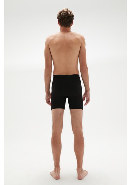 Erdem Siyah Erkek Süper İnce Doğal Bambu Uzun Boxer 1013 modelleri