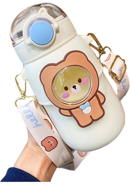 Puni 700 ml. Taşınabilir Hasır Bardak Öğrenci Plastik Su Bardağı (Yurt Dışından)
