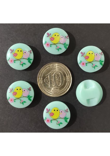 Lazer Kesim Ahşap Bebek Yelek Düğmesi