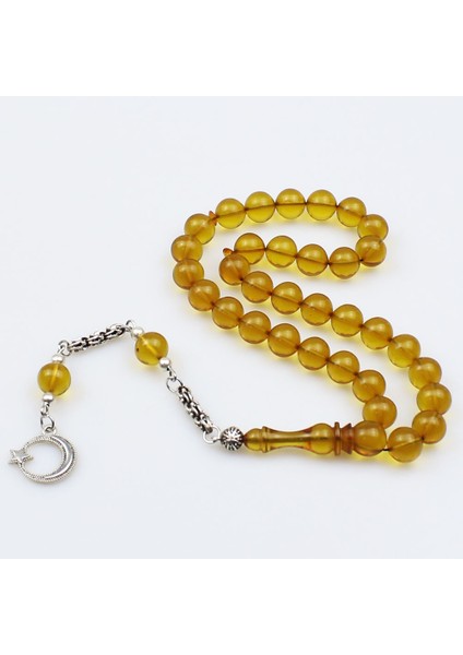 Küre Kesim Bal Renk Ateş Kehribar Tesbih (9 x 9 Mm) fiyatları