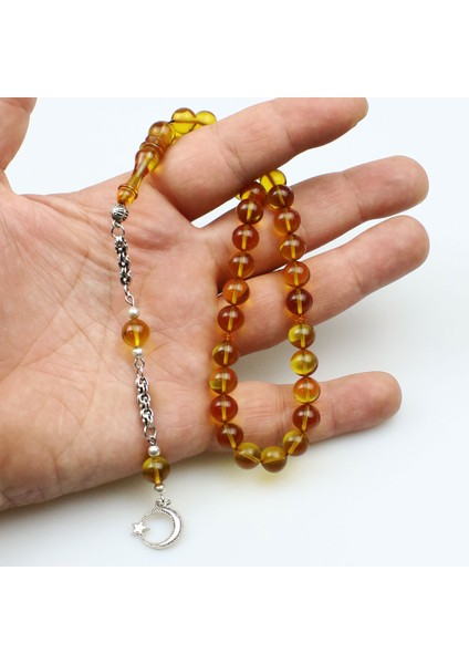 Küre Kesim Bal Renk Ateş Kehribar Tesbih (9 x 9 Mm) fırsatları