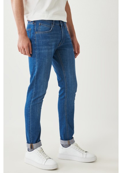 Luke Slim Tapered Esnek Jean Kot Pantolon