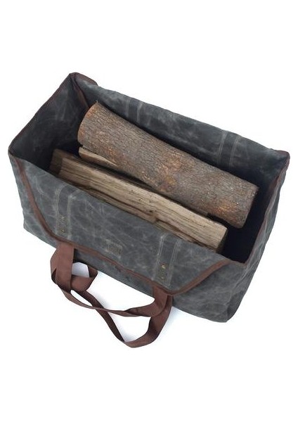 Büyük Yakacak Odun Çanta Balmumu Tuval Tote Pocket (Yurt Dışından) modelleri