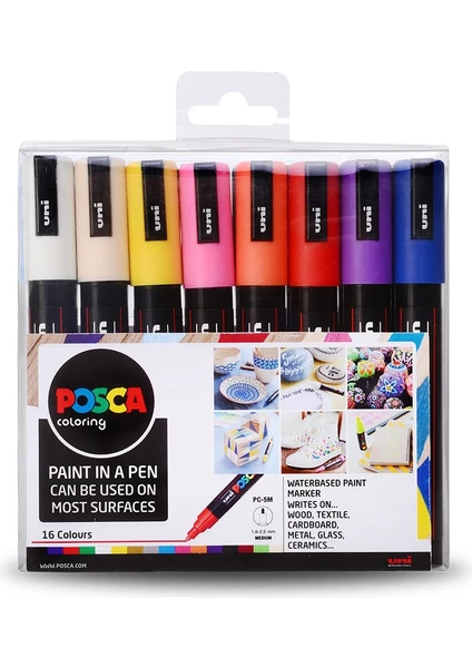 Posca Marker PC5M 1.82.5 mm 16'lı Set 2