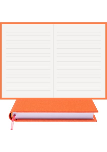 Bi Defter Çizgili Defter Gerçek Cilt Bezi El Yapımı El Dikişi Iplik Dikiş A/5