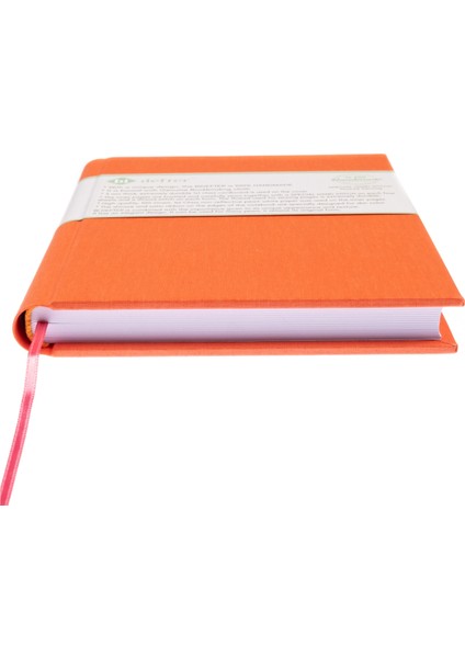 Bi Defter Çizgisiz Defter Gerçek Cilt Bezi El Yapımı El Dikişi Iplik Dikiş A/5