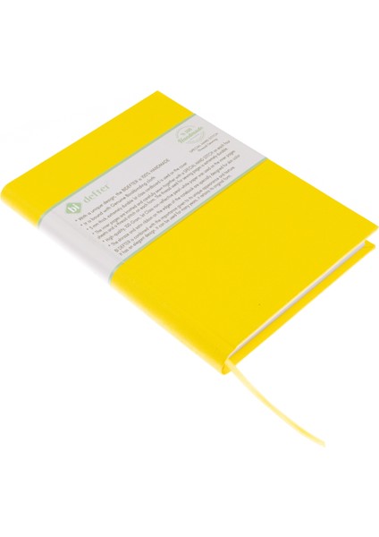 Bi Defter Çizgisiz Defter Gerçek Cilt Bezi El Yapımı El Dikişi Iplik Dikiş A/5