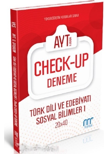 AYT 2. Oturum Türk Dili ve Edebiyatı Sosyal Bilimler 1 20X40 Check Up Deneme