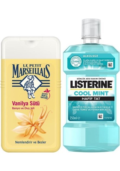 Coolmint Hafif Tat 250 ML Ağız Bakım Suyu + LPM Vanilya Sütü 250 ML Duş Jeli x2 fiyatları