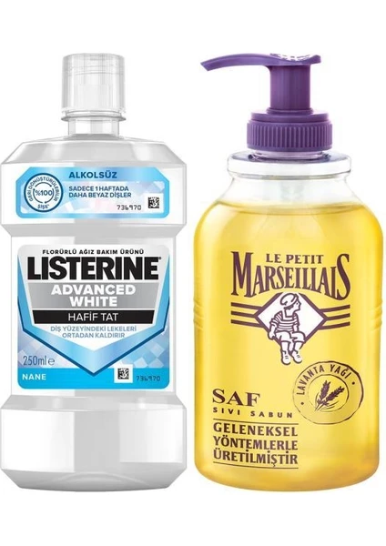 Lpm Lavanta Yağı Sıvı Sabun 0.3 lt + Listerine Advanced White Hafif Tat 250 Ml Hediyeli