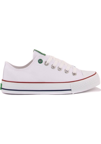 Benetton - Beyaz Renk Bağcıklı Kadın Günlük Ayakkabı