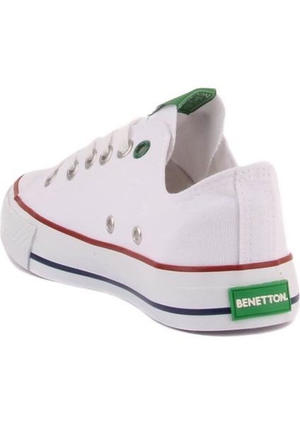 Benetton - Beyaz Renk Bağcıklı Kadın Günlük Ayakkabı fırsatları