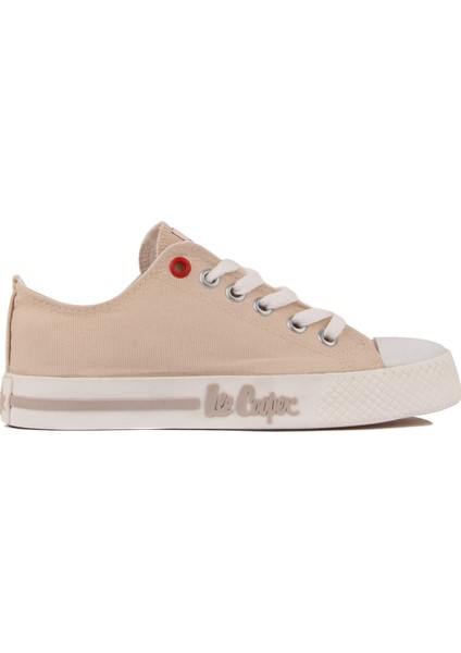 Lee Cooper - Bej Renk Bağcıklı Kadın Sneaker