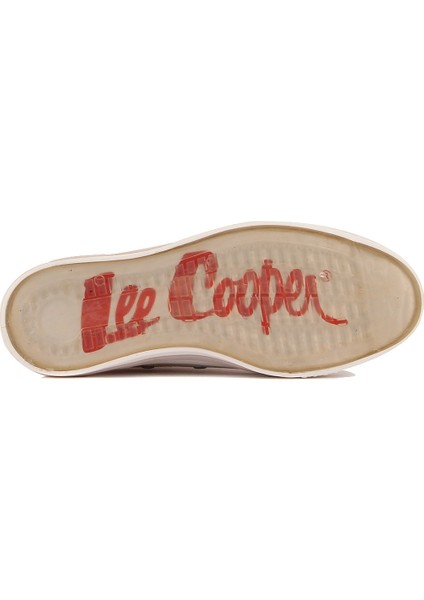 Lee Cooper - Bej Renk Bağcıklı Kadın Sneaker indirimleri