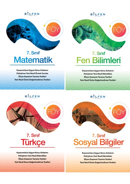 7. Sınıf Föy 4'lü Set - Öğrenim Föyleri Seti