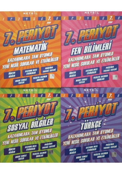 Netbil 7. Sınıf Periyot 4'lü Set