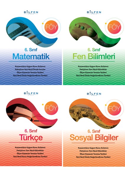 6. Sınıf Föy 4'lü Set - Öğrenim Föyleri Seti