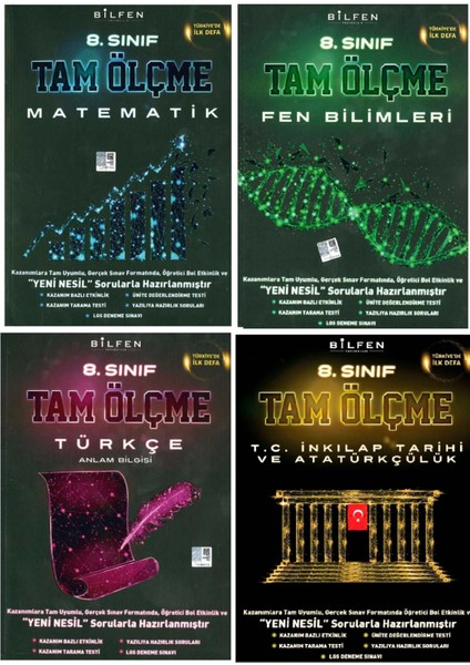 8. Sınıf LGS Tam Ölçme 4'lü Set