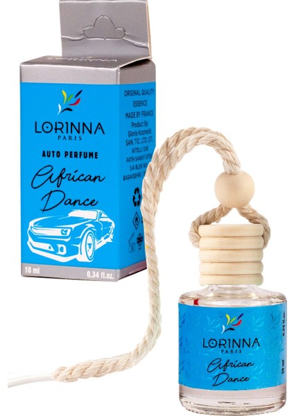 Lorınna Parıs African Dance Parfümlü Oto Kokusu 10 ml