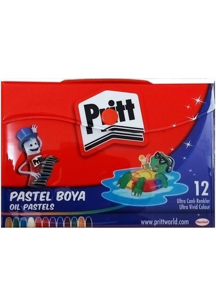 Çantalı Pastel Boya 12 Renk