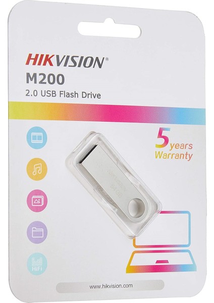 Hıkvısıon 64GB Usb2.0 Flash Bellek HS-USB-M200