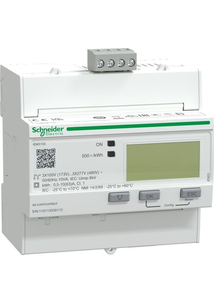 SCHNEIDER,IEM3150-MODBUS-ENERJI ÖLÇER,A9MEM3150