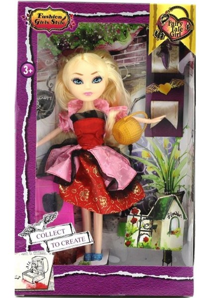 Asi Prenses Doll Moda Bebek - Kırmızı