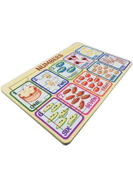 Woodylife Numbers 35 Parça Puzzle Yapboz Eğitici Çocuk Oyuncak