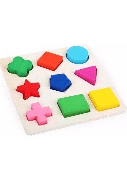 Woodylife Geometrik Şekilli Bul Tak Oyunuahşap Oyuncak