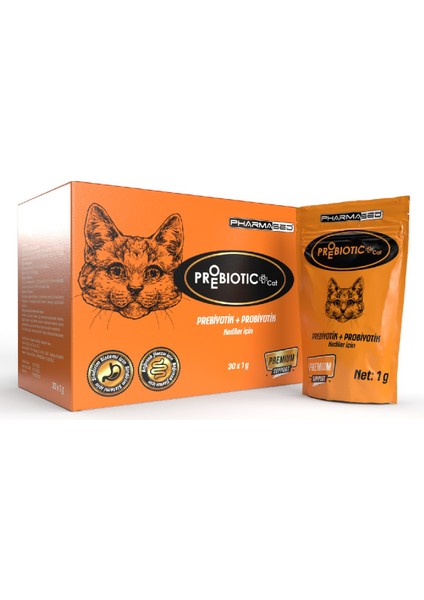 Kediler Için Prebiotik ve Probiotik Takviyesi (30*1 G )
