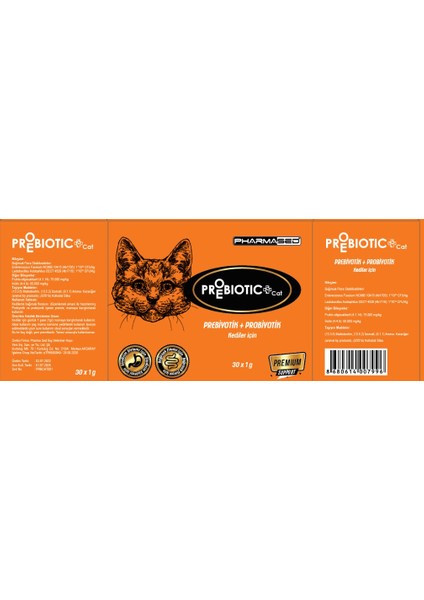 Kediler Için Prebiotik ve Probiotik Takviyesi (30*1 G ) modelleri