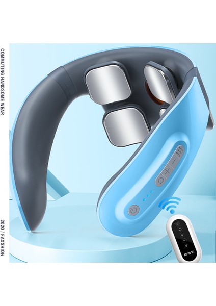 Fonksiyonlu Boyun Masaj Aleti - Mavi (Yurt Dışından) fiyatları