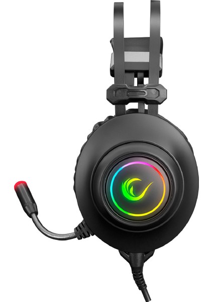 Rm-K1 Pulsar Siyah USB 7,1 Version Rgb Işık Efektli Oyuncu Mikrofonlu Kulaklık