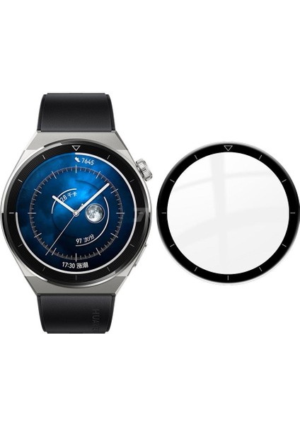 Huawei Watch Gt 3 Pro 46 mm Uyumlu Ekran Koruyucu 3D Tam Kapatan Kavisli Ppma Nano Cam Tam Uyumlu fırsatları