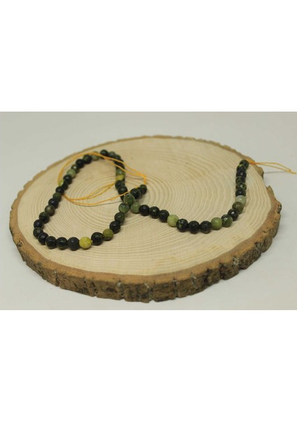 Peridot (Zebercet) Taşı Koyu Renk Faset Kesim Dizi 6mm (23160) fırsatları