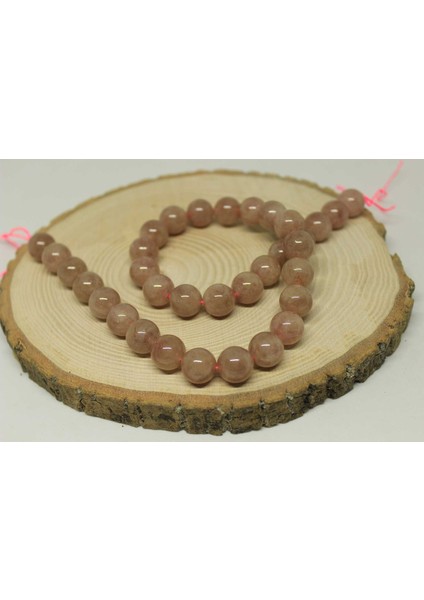 Çilek Kuvars Taşı Dizi 12MM