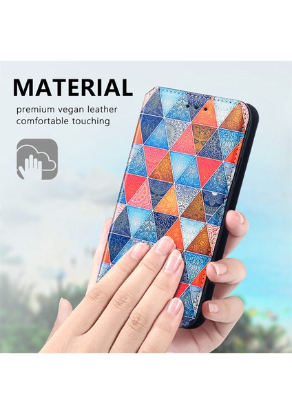 Vivo Y3S 2021 Için Coque-C5 Deri Kartı Tutucu Manyetik Kapak Telefon Kılıfı - Kırmızı (Yurt Dışından) modelleri